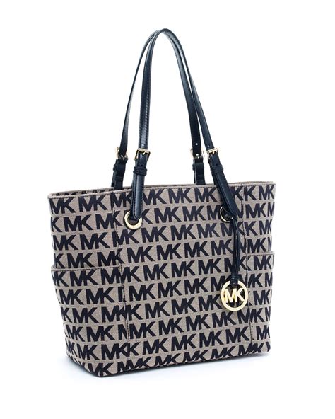 michael kors black and white beach bag|michael kors small tote bag.